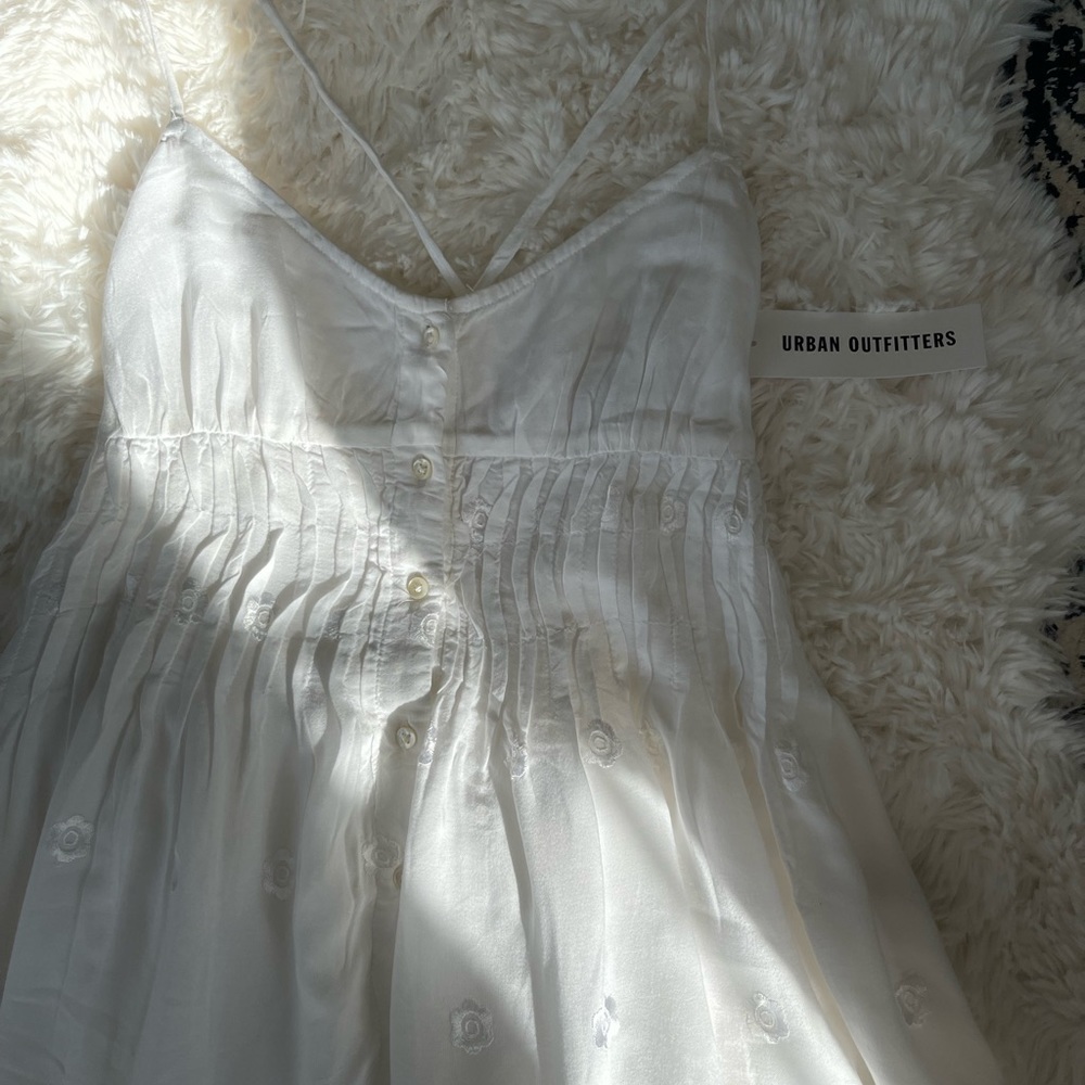 NWT Urban Outfitters white summer dress size small - Picture 5 of 14